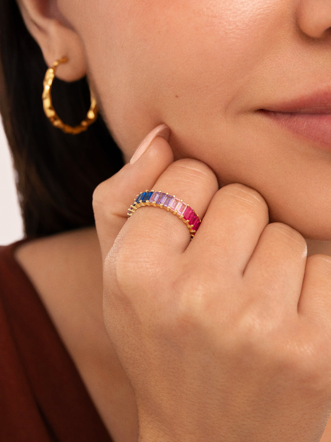 Sia Berries Ring Silver 18kt Gold Plated